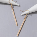 Rectangle Drop Earrings For Women Fashion Simple Long Dangle Earring