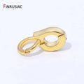 14K Gold Plated Brass Enhancer Pendant Bails Connector for Jewelry Making,Bail for Jewelry,DIY Necklace Bracelet Making Supplies