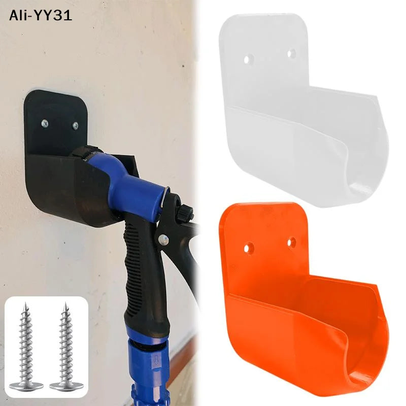 【S3】Wall Mount Garden Hose Nozzle Bracket With Screws And Leakage Hole For Garden Irrigation Car Washing Garden Storage Tools