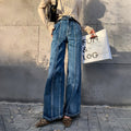 UrbanEase™ Women's Handmade Braided Wide Leg Jeans
