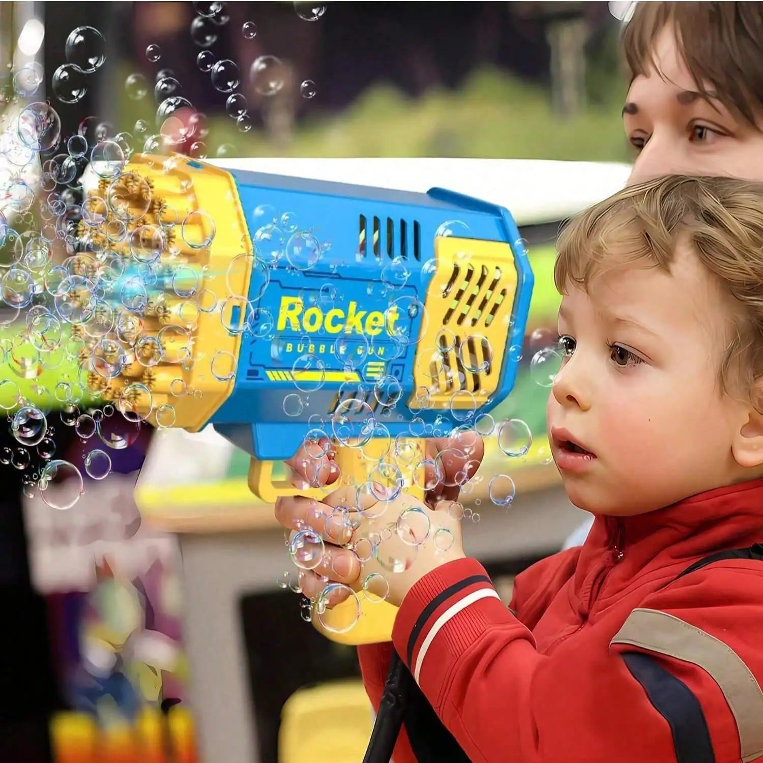 Handheld Automatic Bubble Blower, Electric Bubble Gun Launcher Toy for Kids Outdoor
