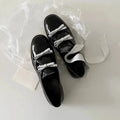 Retro British Style Mary Jane Women's Round Toe Chunky Heel Single Shoes with Bow Tie Comfortable Leather Loafers for Autumn Win