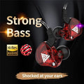 New QKZ AK6 In Ear Earphone 6 Dynamic Driver Unit Headphone With Mic Stereo Sports HIFI Subwoofer Headset Monitor Earbuds