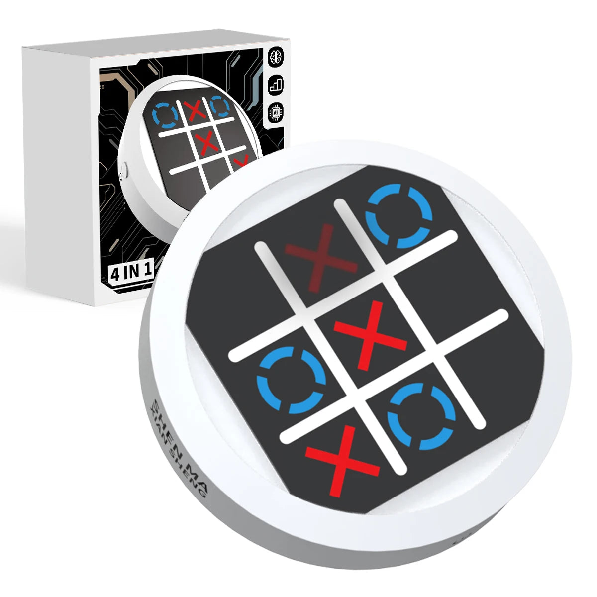 Super Electronic Logic Game Multi-Mode Checkers Memory Training Four-In-One Chessboard Multifunctional Game Machine Toy