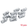 10Pcs For Necklace Bracelet Accessories Connect buckle Jewelry Making Spacer Beads Findings Hole Screw Clasps