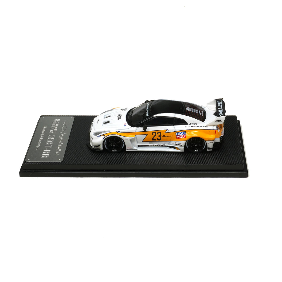 MC In Stock 1:64 LBWK GTR R35 White Flash 23 1.5 3.0 35GT-RR Diecast Diorama Car Model Collection Toys  MC