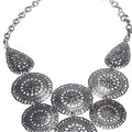 Chakras And Pear Shaped Pendants Necklace
