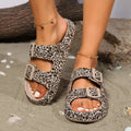 Summer Women Comfort Leopard Soft Thick-Soled Slippers