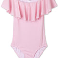 Pink Draped Bathing Suit