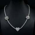 925 Silver Heart & Rose Necklace | Limited Edition