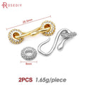 18K Gold Color Silver Color Brass Necklace Bracelets Clasps Connector High Quality Diy Jewelry Making Findings Accessories