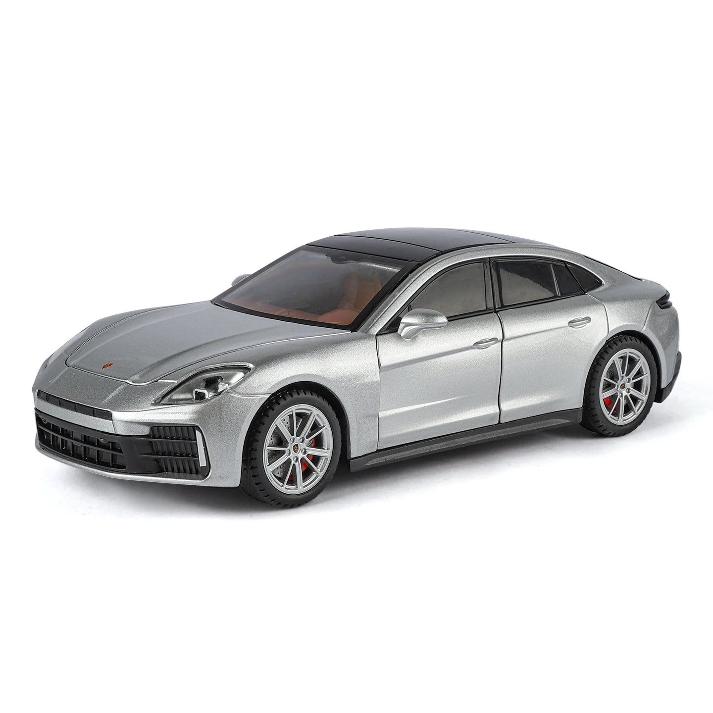 1:24 Simulate Porsche Panamera alloy car model, collect car doors that can be opened with sound and light, supercar ornaments