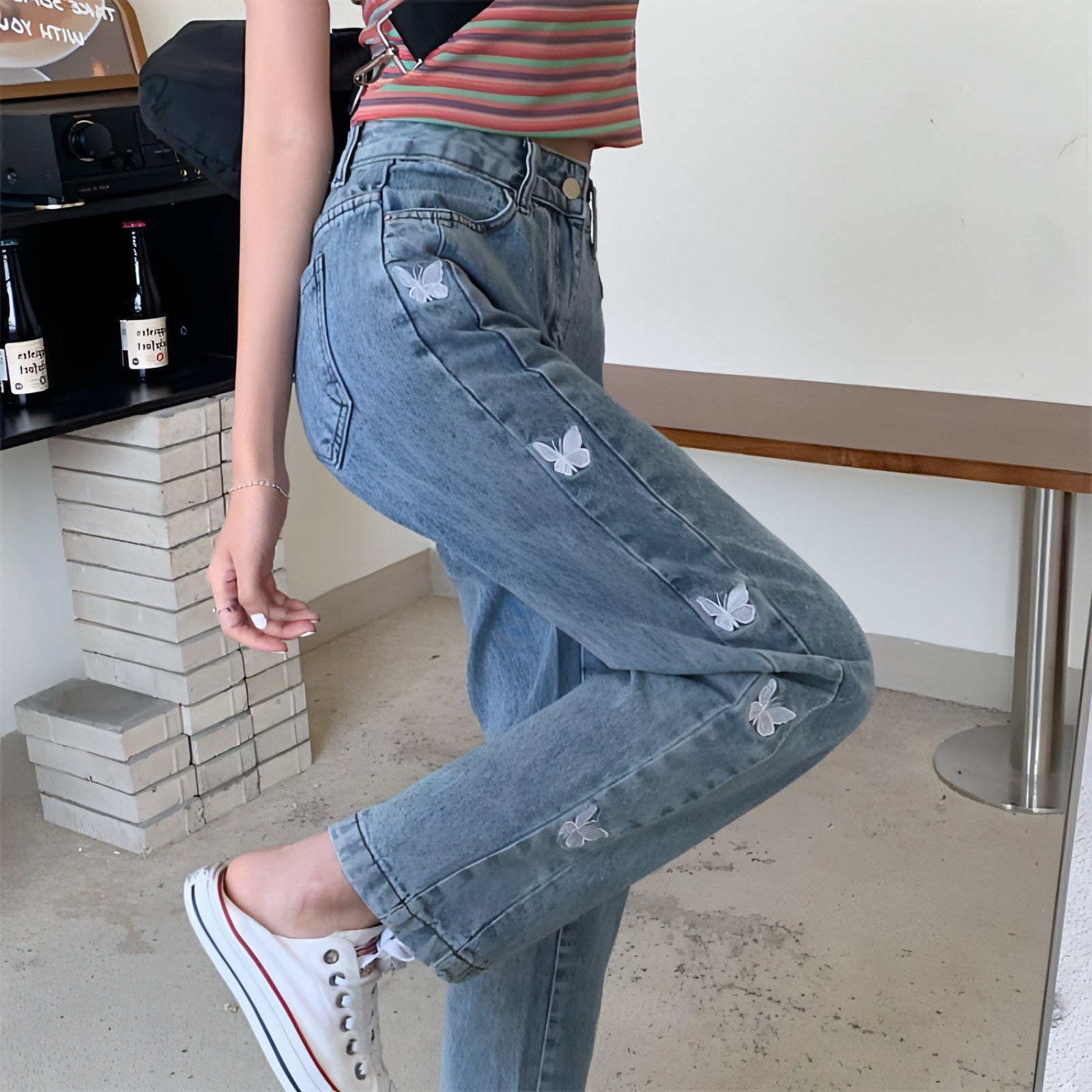 DenimDare™ Butterfly Straight Jeans