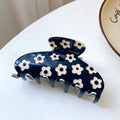 New Original Design High Grade Acetic Acid Hair Clip Fashion 9cm Geometric Flower Shark Clip For Women's Hair Accessories