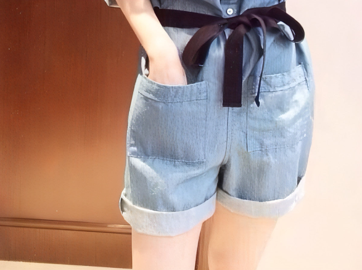 DenimDare™ Short Sleeve Jumpsuit