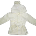 Fleece Robe With Hoodie Yellow