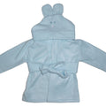 Fleece Robe With Hoodie Blue