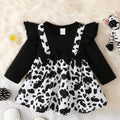 Girl's Lycra Floral Printed Frock Dress for Girls