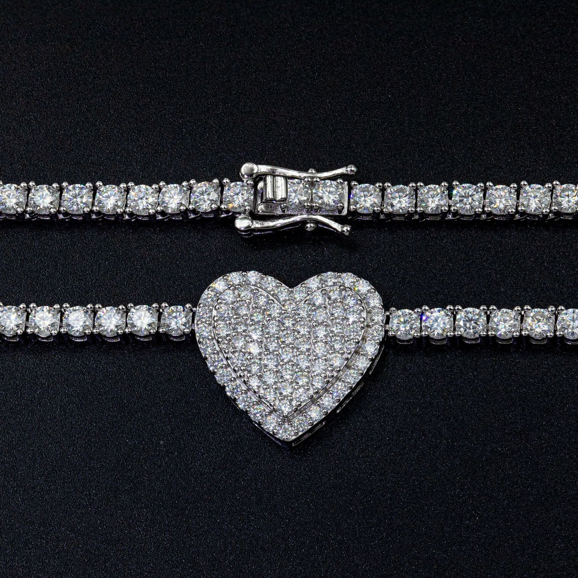 925 Silver Heart & Rose Necklace | Limited Edition