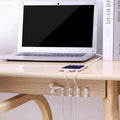 Clear Plastic Cable Clips - Transparent Wire Organizers for Wall & Desk Cable Management, Adhesive Cord Holders