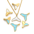 5pcs Stainless Steel Mermaid Tail Lovely Charms Enamel Whale Dolphin Pendants for DIY Jewelry Making Necklace Bracelet Crafting