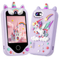 Kids phone Touchscreen operation, 48MP camera, supports 1080P HD video recording Equipped with a 64GB memory card and card reade