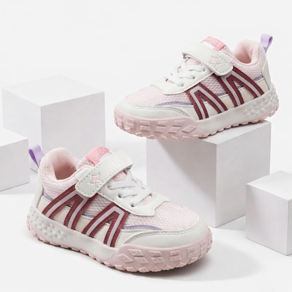 Girls Pink Sport Casual Sneakers