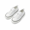 White Velcro Canvas Sneakers