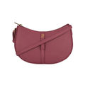 Crescent Rose Leather Shoulder Bag