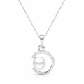 Silver Pendant Necklace Elegant Design