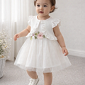 Baby Girls White Party Dress